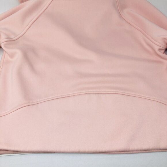 LASLULU Women's Size Small Pink 1/2 Zip Pocketed Cropped Hoodie - Picture 12 of 15